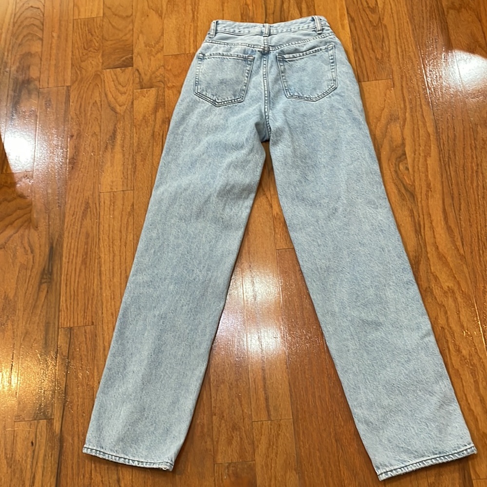 Pacsun Woman’s Size 24 90’s Boyfriend Jeans 100% cotton Patchwork fading - Picture 3 of 13